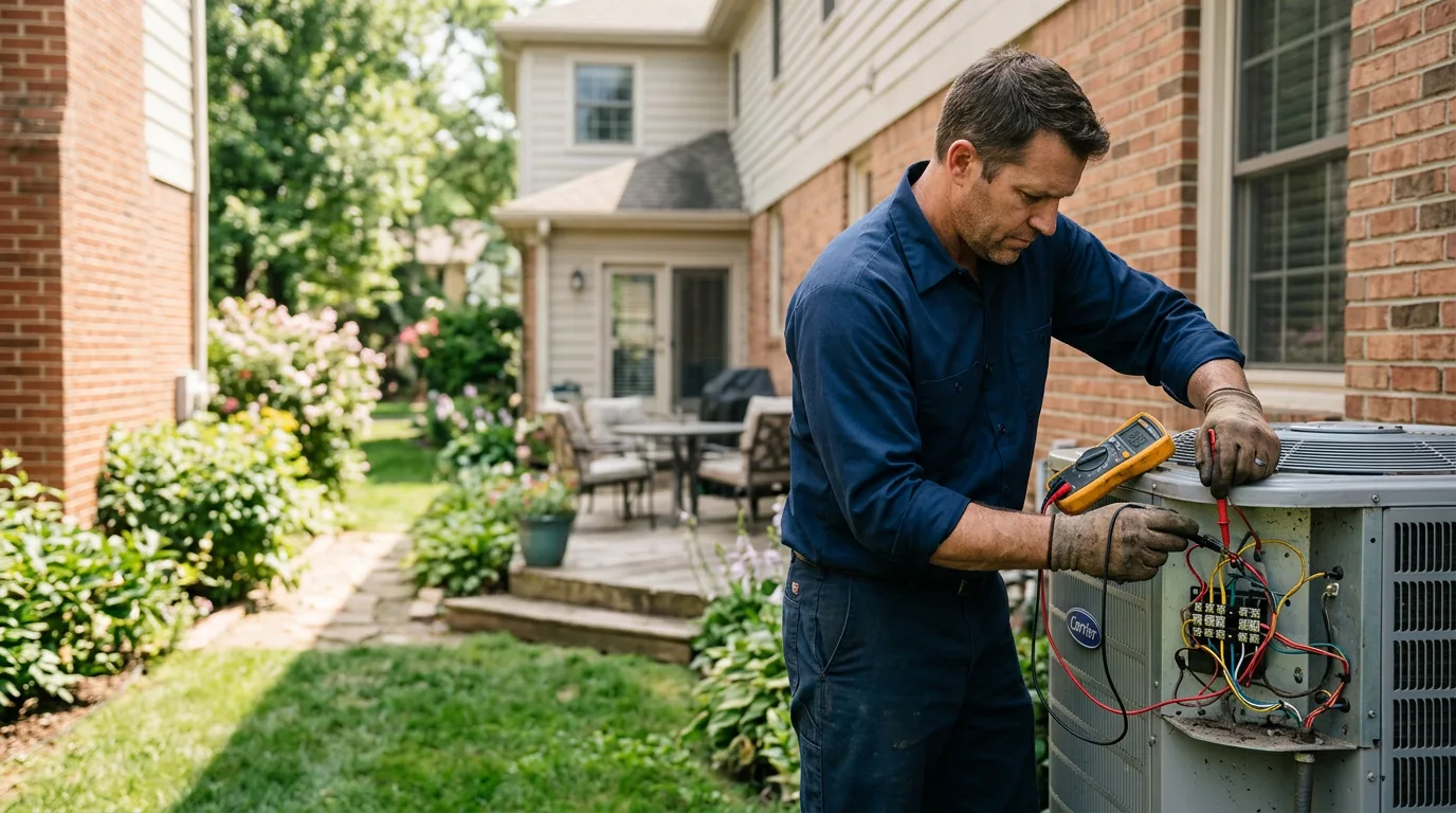 HVAC technician working near Saline, MI